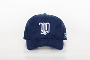 Baseball cap Suede Blue/White