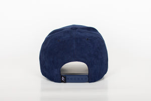 Baseball cap Suede Blue/White