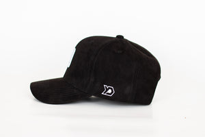 Baseball cap Black/White Suede